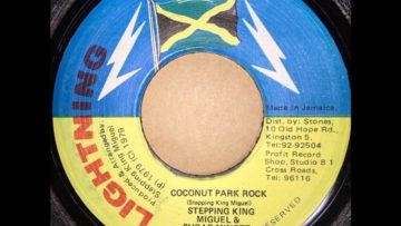 STEPPING KING MIGUEL – SUGAR MINOTT – COCONUT PARK ROCK – REGGAE – 7inch vinyl record