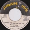 Horace Andy – Phil Pratt All Stars – Money, The Root Of All Evil   Dub – 7 Pressure Disk 1976