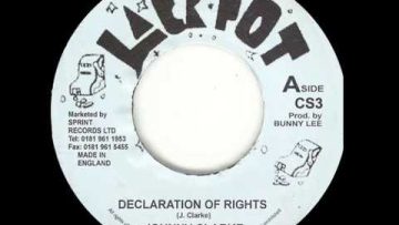 Johnny Clarke – Declaration Of Rights 12” [Jackpot 1975]