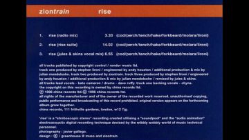 Zion Train – Rise (Jules – Skins Vocal Mix)