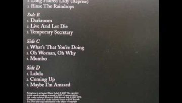 Paul McCartney – Twin Freaks: Maybe Im Amazed
