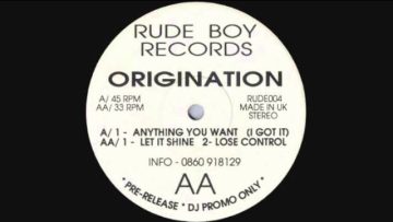 Origination – Let It Shine [RUDE004] – (Correctly Named)