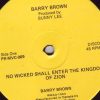 Barry Brown – No Wicked Shall Enter The Kingdon Of Zion Dub – 12 Puff Records 1979 – KILLER ROOTS