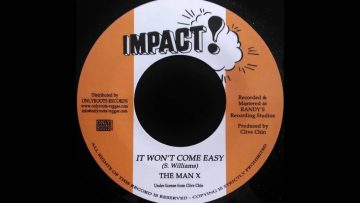 THE MAN X and THE WAILERS BAND – It Wont Come Easy [1975]
