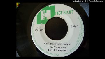 Linval Thompson – Cool Down Your Temper / Version – Hot Stuff 7