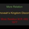 More Relation- Jahoveahs Kingdom Discomix