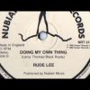 Rude Lee – Doing My Own Thing Version (1988 Nubian Records) 12Mix