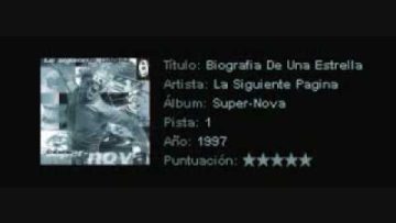 La Siguiente Página – Biografía de una estrella