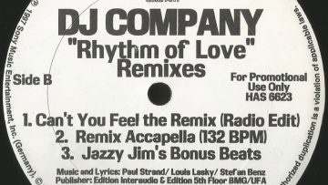 DJ Company – Rhythm Of Love (Cant You Feel The Remix) (Radio Edit)