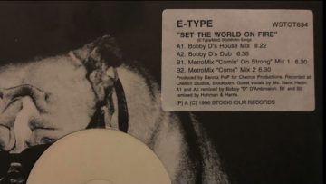 E Type – Set The World On Fire A1 .Bobby Ds House Mix A2 .Bobby Ds Dub