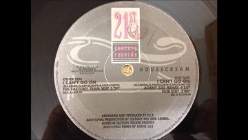 Housecream – I Cant Go On