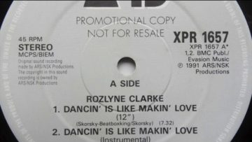 Rozlyne Clarke – Dancin’ Is Like Making Love (12”)