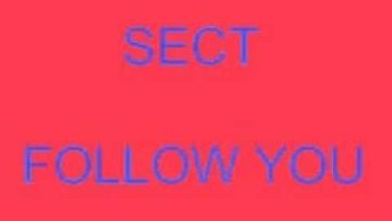 SECT FOLLOW YOU