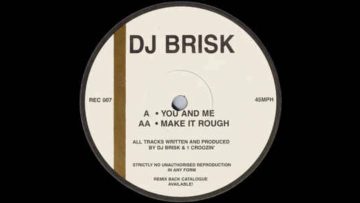 DJ Brisk ‎– You And Me 1994 Remix Records ‎– REC 007