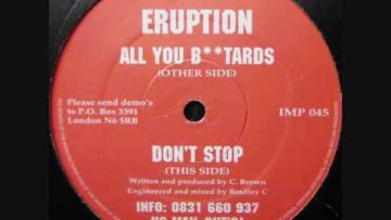 ERUPTION – ALL YOU BASTARDS