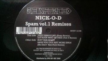 Nick-O-D Spam Vol. 1 Remixes – Have You Got Any More Spam (No Dont Yam Pork Remix)